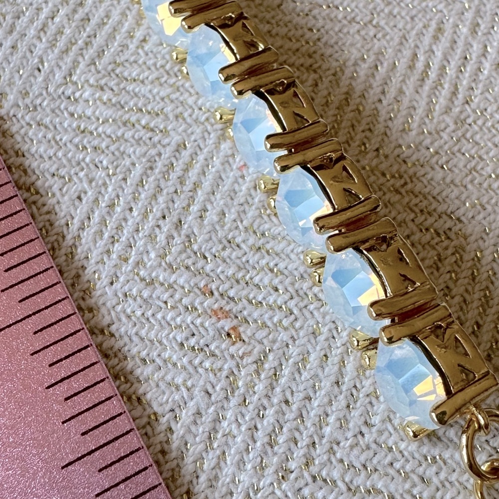 Opal Crystal Gold Tennis Impression Bracelet from Park Lane Jewelry - Picture 7 of 11